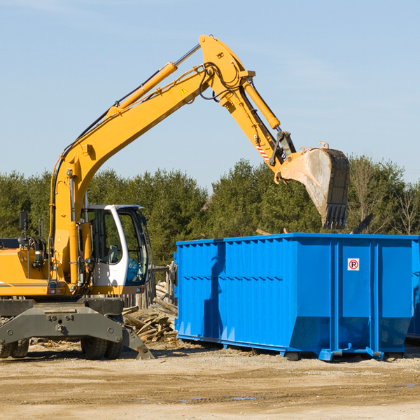 how many times can i have a residential dumpster rental emptied in South Hill VA